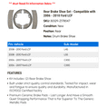 thumbnail image 2 of Rear Brake Shoe Set - Compatible with 2006 - 2010 Ford LCF 2007 2008 2009, 2 of 2