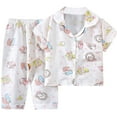 thumbnail image 1 of Ensemble de Pyjama Léger pour Filles Imprimé Dessin Animé Tenue de Maison Confortable pour Enfants, 1 of 6