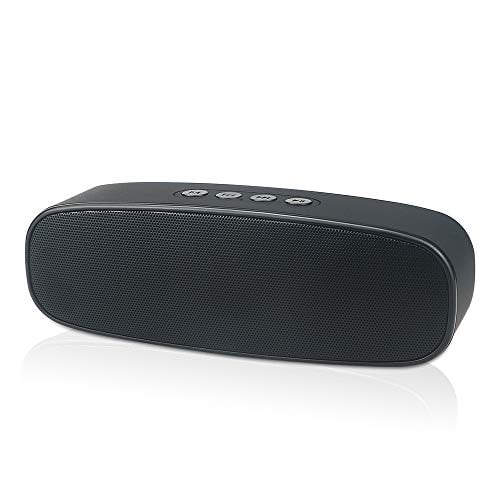 Totola Altavoz Bluetooth inalámbrico con ranura para tarjeta AUX/USB/TF, altavoz estéreo portátil para exteriores con audio HD, graves mejorados, controlador dual, llamadas manos libres, altavoz de ra