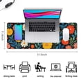 thumbnail image 5 of Long Mouse Pads for Desk,Pioneer Flower Floral Print Pattern Desk Mats on Top Of Desks, Desk Mouse Pad Extra Large with 3mm Non-Slip Base and Stitched Edge for Gaming,Office,Work,Home 31.5"x11.8", 5 of 6