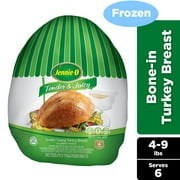 JENNIE-O Young Turkey Breast with Gravy Packet, Frozen, Bone in, 4- 9 lb Plastic Bag