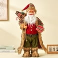 thumbnail image 5 of Estatuilla de decoración de Papá Noel, adorno de escritorio de mesa de Navidad, decoración de habitación del hogar, alta calidad, trabajo exquisito, 30/45/60cm, 5 of 5