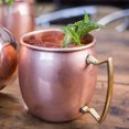 thumbnail image 2 of Copper Mugs with Stainless Steel | pure Solid Copper Cups | , Heavy Barrel Shape Mule Mugs B, 2 of 8