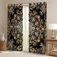 thumbnail image 2 of Castle Fairy Boho Mandala Black Out Curtains,Bohemian Curtains Pack of 2 (42x63 Each), 2 of 6