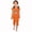 Orange, variant on Kids Short Sets Boys Girls Summer Outfit Set Printed Round Neck Tight T-Shirt and Shorts Set Orange Size 4 Years