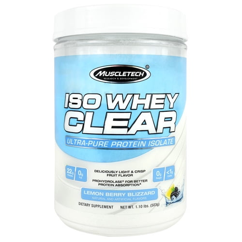 Muscletech Iso Whey Clear Lemon Berry Blizzard