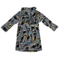 thumbnail image 1 of Batman Character and Logos Velvet Fleece Toddler Robe-Toddler 4T, 1 of 2