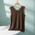 thumbnail image 2 of Tank Tops for Women Double V Neck Lace Inner Sleeveless Summer Tops, 2 of 6