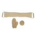 thumbnail image 1 of 3pcs Body Scrubber Set Exfoliating Sisal Glove Deep Clean Shower Loofah Set for Home, 1 of 4