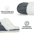 thumbnail image 3 of BERANMEY Comfy Slippers for Women Fuzzy House Shoes with Memory Foam, Warm Faux Fur Lining & Non-Slip Sole for Indoor Outdoor Bedroom and Bathroom, 3 of 8