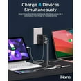 thumbnail image 2 of iHome 140W GaN Charger, 3 USB-C Power Delivery Ports & 1 USB-A, 4-Port Compact Wall Charger for Laptop, 2 of 5