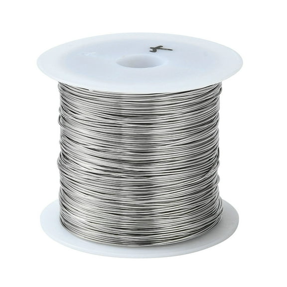 1 Roll 316 Stainless Steel Wire for Jewelry Making Stainless Steel Color 24 Gauge 0.5mm about 75.45 Feet(23m)/roll