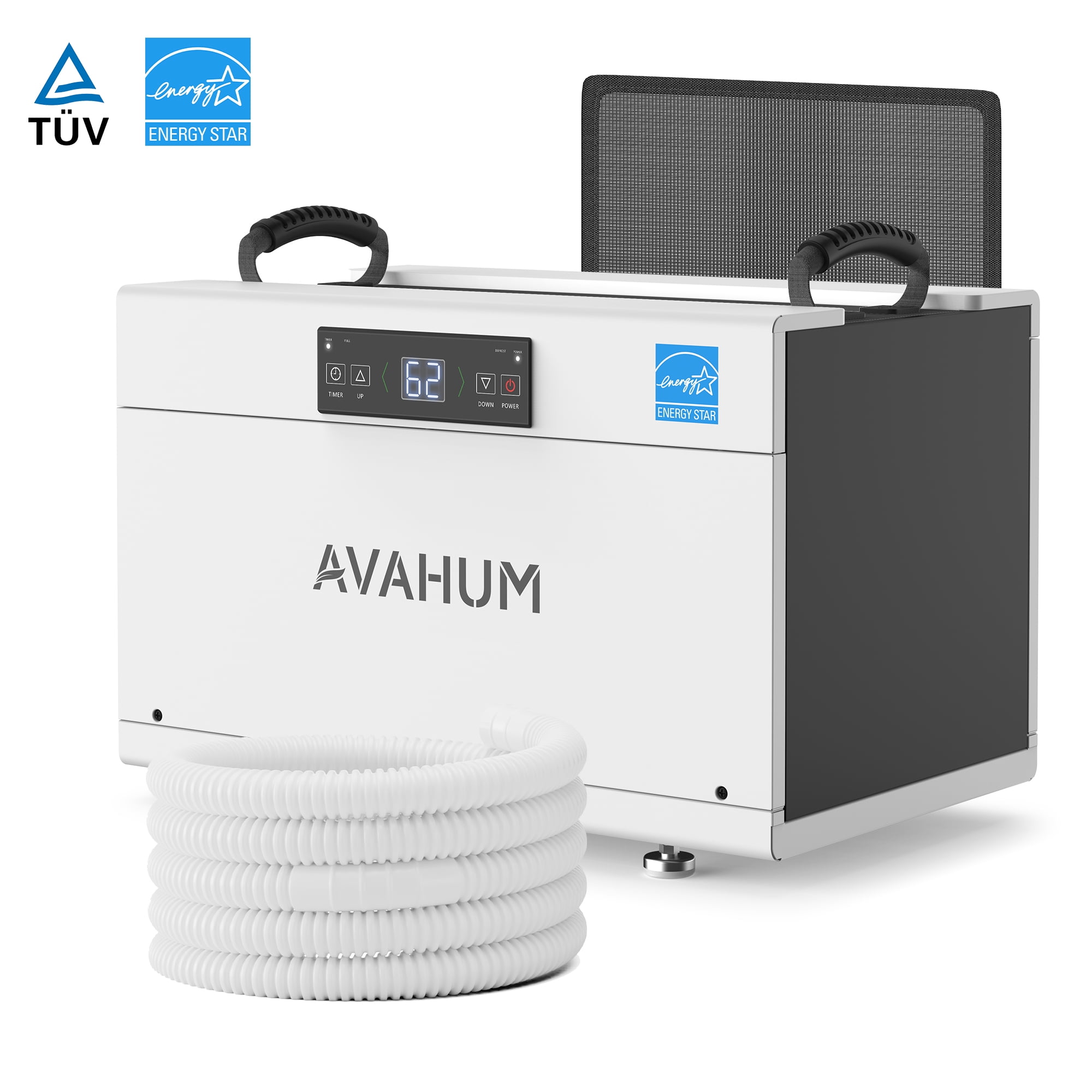 AVAHUM 155 Pints Energy Star Commercial Dehumidifier, for 4,500 sq. ft. Compact Dehumidifier for Crawl Spaces and Basements