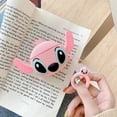 thumbnail image 2 of LEWOTE Airpods Pro Silicone Case Compatible with Apple Airpods Pro Funny Cute Anime CoverDSN 3D Cartoon Avatar Series(Big Ear Stitch Pink), 2 of 4
