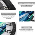 thumbnail image 4 of Teal Wrought Iron Wall Clocks Battery Operated 10 Inch Aurora Modern Wall Clocks for Living Room Decor Glacier Lake Wall Clock Silent Non Ticking 25cm Style 10×10inch(25×25cm), 4 of 8