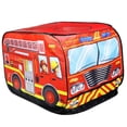 thumbnail image 1 of Tienda de campaña plegable Perfecl para niños Camión de bomberos interior exterior, 1 of 7