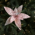 thumbnail image 1 of Arreglo Floral Navideño de Tela Artificial para Árbol de Navidad | Tela Rosa de 25 X 15 Cm - Resistente y Fácil de Colgar | Decoración Navideña para El Hogar y Fiestas | 1 Unidad, 1 of 6