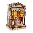 thumbnail image 1 of Kit de casa de muñecas en miniatura para armar, decoración de escritorio, artesanías de madera, juguetes, decoración, manualidades. Florería, 1 of 9