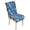 Dolphin Floral Blue, variant on TSOVTHRID Starry Night Cloud Print Quilted Dining Chair Cushion Cover, Universal Cozy Chair Seat Covers Protector with Elastic Band, Anti-Slip Seat Slipcovers, Set of 1