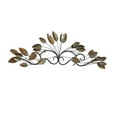 thumbnail image 6 of DecMode Brown Metal Leaf Wall Decor, 6 of 9