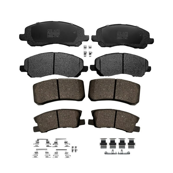 Set of 8 Front-Rear Ceramic Brake Pad Kit For 2007-2011 Mitsubishi Outlander