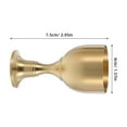 thumbnail image 6 of PAMINGONO Set of 2 Medieval Style Chalice Cups, Golden Brass Finish, Decorative Goblets for Home, Party, or Collectors, 6 of 7