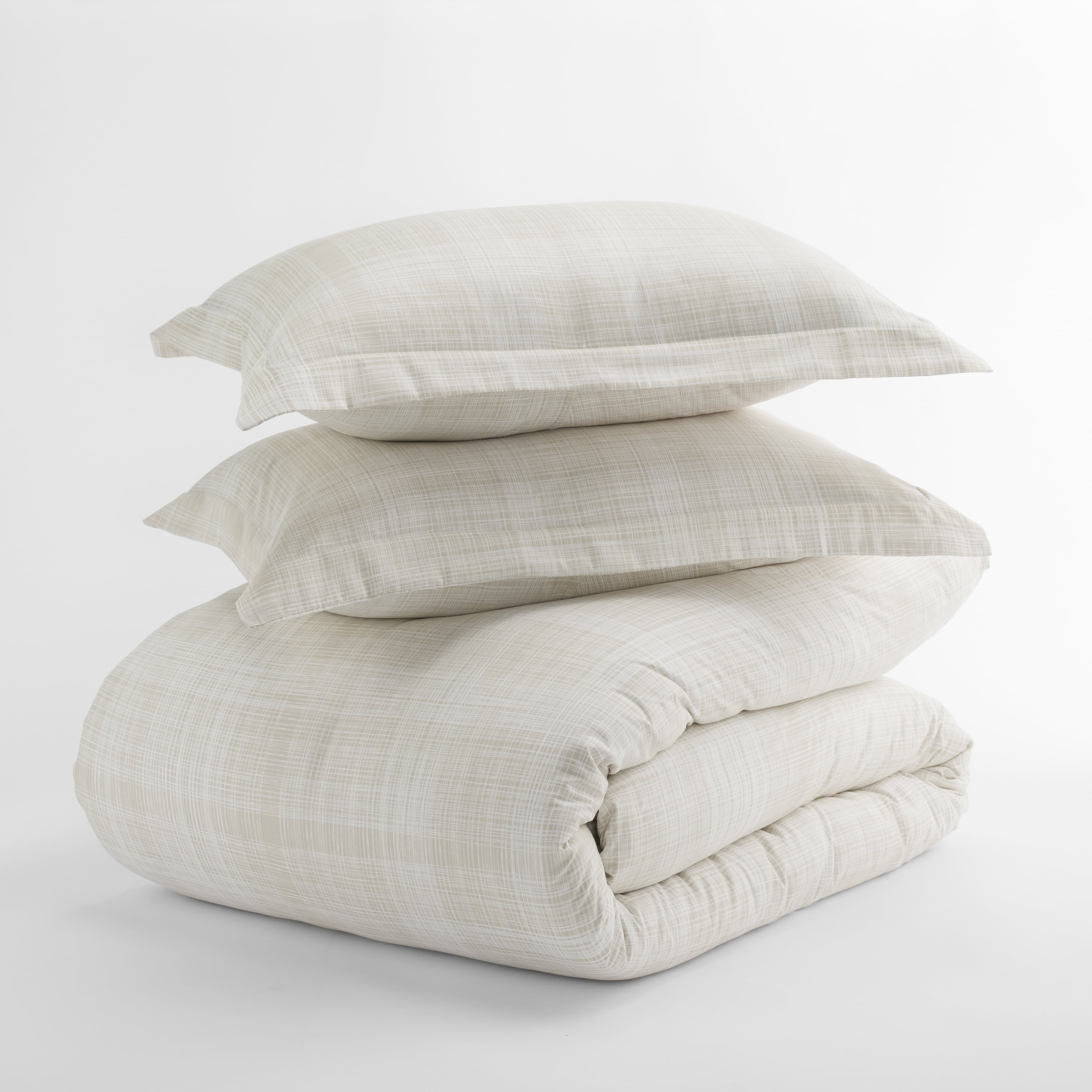 Noble Linens Ray Thatch Pattern Duvet Set 2-Piece Duvet Cover Set, Twin/TwinXL