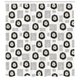 thumbnail image 3 of Ambesonne Black and White Shower Curtain, Hand Drawn Lion, 69"Wx84"L, Black and White, 3 of 3