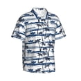 thumbnail image 3 of Xecao Palm Tree print Hawaiian shirt - a stylish short-sleeve button-down for men, perfect for casual beach and tropical outings., 3 of 9