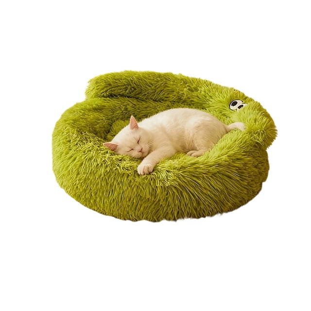 Lit pour Animaux de Compagnie pour Chats d'Intérieur - Lit pour Animaux de Compagnie Portable Amélioré, Couvert et Douillet, avec Tissu Doux Durable et Intérieur Confortable pour une Utilisation Intérieure Quotidienne