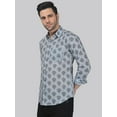 thumbnail image 2 of Flamingo Frenzy Men's Printed Full Sleeve Casual Linen Shirt, 2 of 6