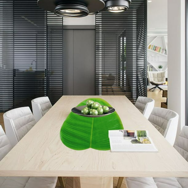 Hojas de plátano artificiales Hojas tropicales grandes Decoraciones Suministros para fiestas
