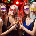 thumbnail image 3 of 12 Pairs Heart Sunglasses for Women Party Favors Fun Heart Glasses Rimless Candy Color Glasses Heart Shaped Sunglasses for Bachelorette Party Favors,Birthday Favors, 3 of 7