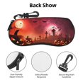 thumbnail image 3 of KLL Pumpkins Print Eyeglass Case for Men & Women's Classy Travel Eyewear Holder Case Zipper Eyeglasses Case With Hook, 3 of 6