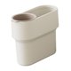 thumbnail image 2 of Cubo de basura con mini vaso desmontable. Separación eficiente de residuos. Práctico cubo de basura con tapa abierta. Blanco, 2 of 9