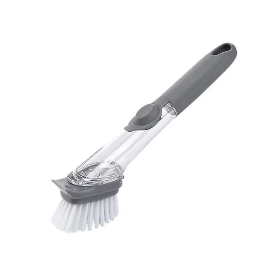 Soap Dispensing Sink Brush,dish Scrub Brush For Kitchen Sink, Soap Dispensing Dish Brush1pcgrey