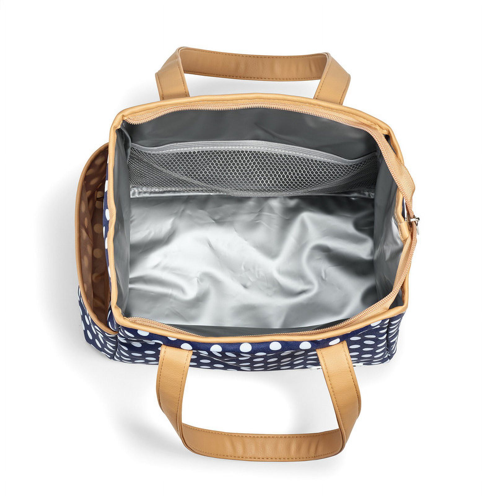 Westerly Lunch Bag Kit with 2 containers and Matching Tumbler - Navy Dot