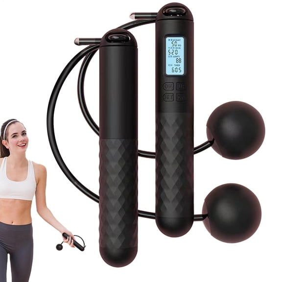 Weighted Ropeless Jump Rope Fitness Exercise Training Cordless Skipping Rope for Indoor Outdoor Workout Adults and Kids
