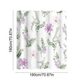 thumbnail image 3 of EGNMCR Shower Curtain Floral Patterns Printed Decoration Partition Cloth Water Repellent Shower Curtain Hooks With Hooks Easily Install Shower Curtain 71x71'' polyester Shower Curtain, 3 of 6