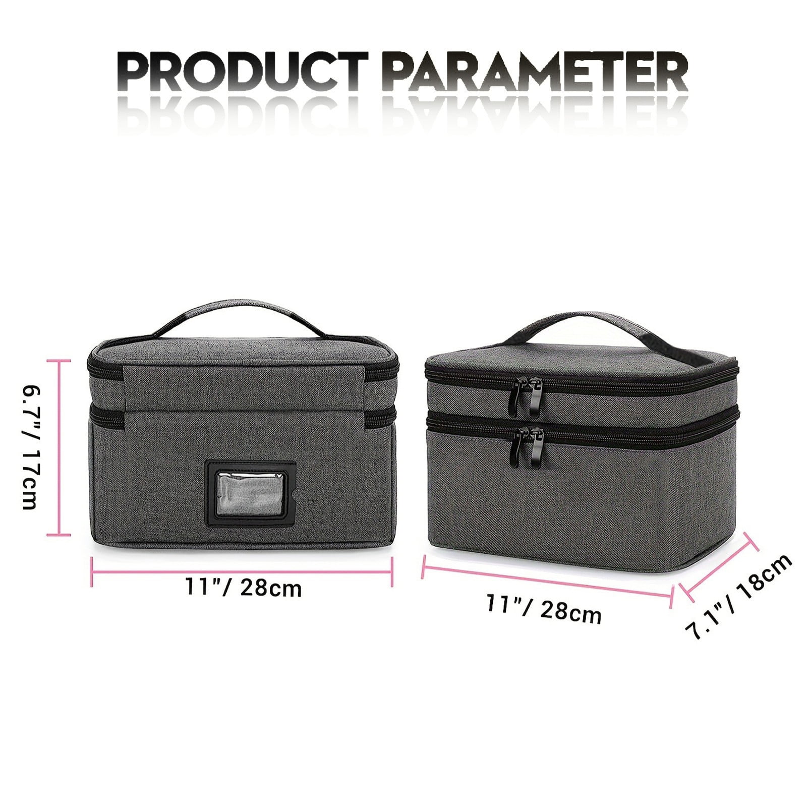 Gnwei Hanging Travel Toiletry Bag for Women and Men, Extra Large Toiletries Bag with Mesh Pockets, Bathroom Cosmetic Bag, Water-resistant Makeup Bag, Holds Full-Size Shampoo
