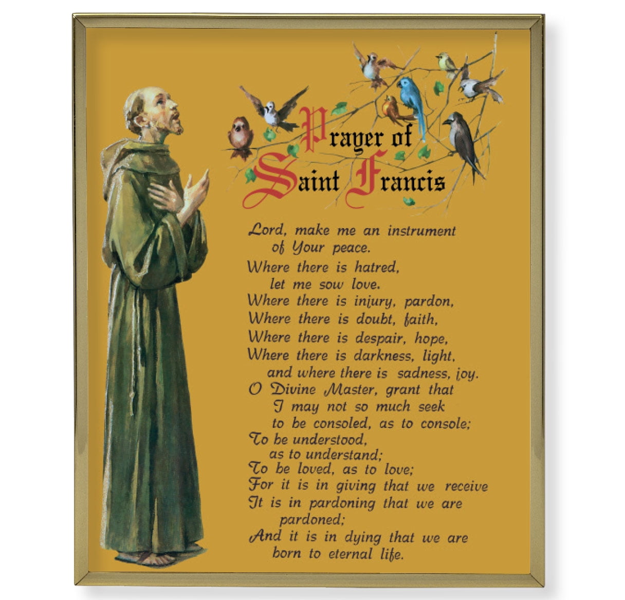 Saint Francis Prayer Printable