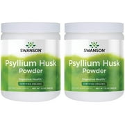 Swanson Certified Organic Psyllium Husk Powder 12 Ounce (340 g) Pwdr (2 Pack)