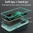 thumbnail image 2 of Case For iPhone 15 Plus 6.7 inch, Shockproof Rugged Protection With Camera Stand and Wireless Charging MagSafe Phone Case for iPhone 15 Plus , Green, 2 of 6