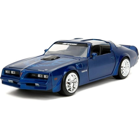 1977 Pontiac Firebird Trans Am Blue Metallic "Bigtime Muscle" Series 1/24 Diecast Model Car by Jada(Selections May Vary)