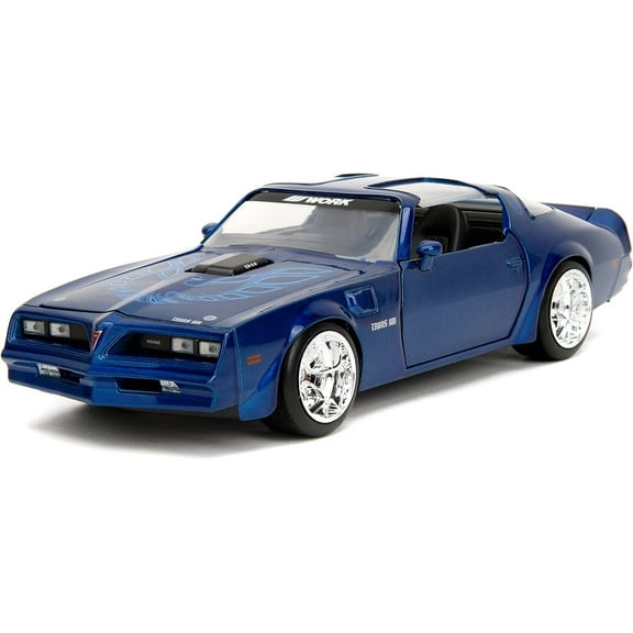 1977 Pontiac Firebird Trans Am Blue Metallic "Bigtime Muscle" Series 1/24 Diecast Model Car by Jada(Selections May Vary)