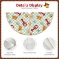 thumbnail image 3 of Rateoe Lobster Sea Shell Pattern Christmas Tree Skirt with Ties , Christmas Tree Decorations, Farmhouse Christmas Decor Xmas Holiday Decorations-30", 3 of 6