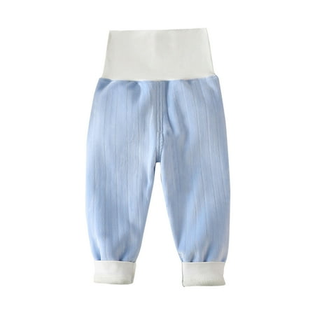 

Hpgjzj Baby Premium Ribbed Comfy Joggers - Bamboo from Viscose and Organic Cotton - Elastic Waist Bottoms for Toddlers