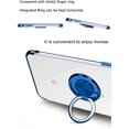 thumbnail image 6 of Case for Google Pixel 4 Case 5.7" Clear Back Ultra Thin Ring Holder Shockproof Electroplate Soft TPU Flexible Silicone Bumper Phone Case for Google Pixel 4 - Blue, 6 of 7