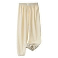 thumbnail image 2 of Huanglei Girls Ice Silk PantsPants Elastic High Waisted Casual Trousers For Kids Summer Flowy Stretchy Pants Girls Casual Pants, 2 of 4
