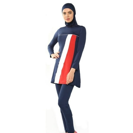 EFINNY Muslim Swimwear Women Islami Full Coverage Swimming Beachwear Swim Suit (Best Si Swimsuit Photos Ever)